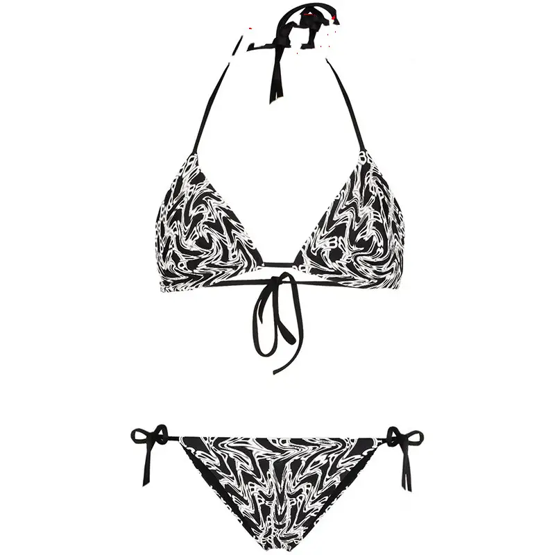 Swimsuit big letters lace triangle bag