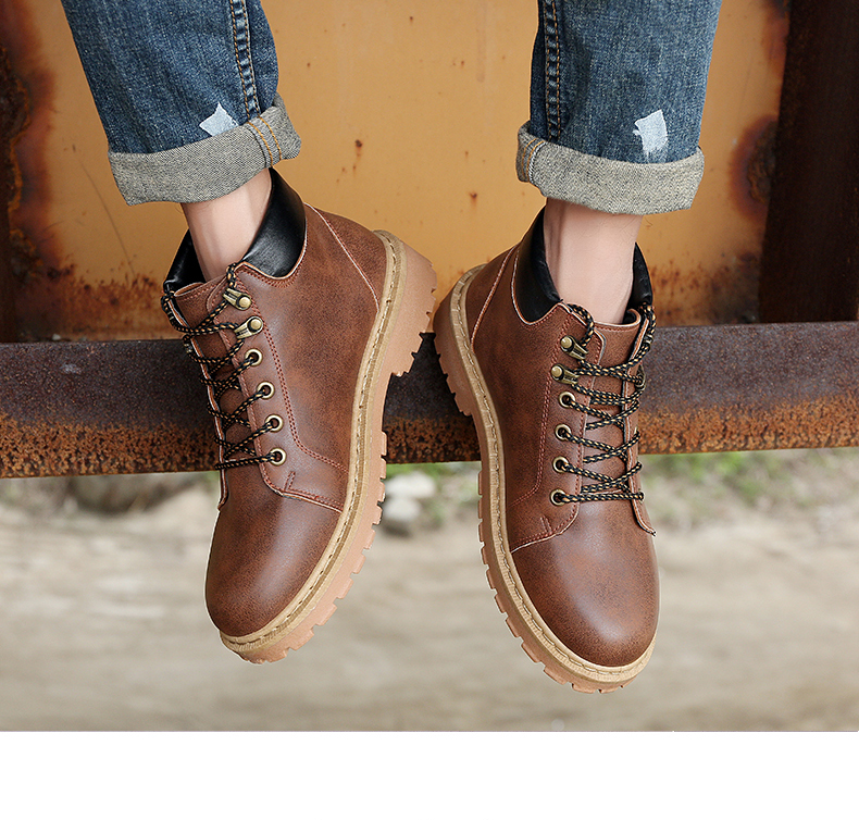 High boots men's heightened boots