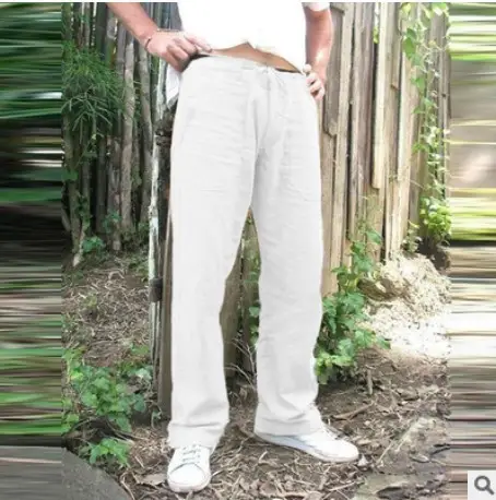 Drawstring loose slacks
