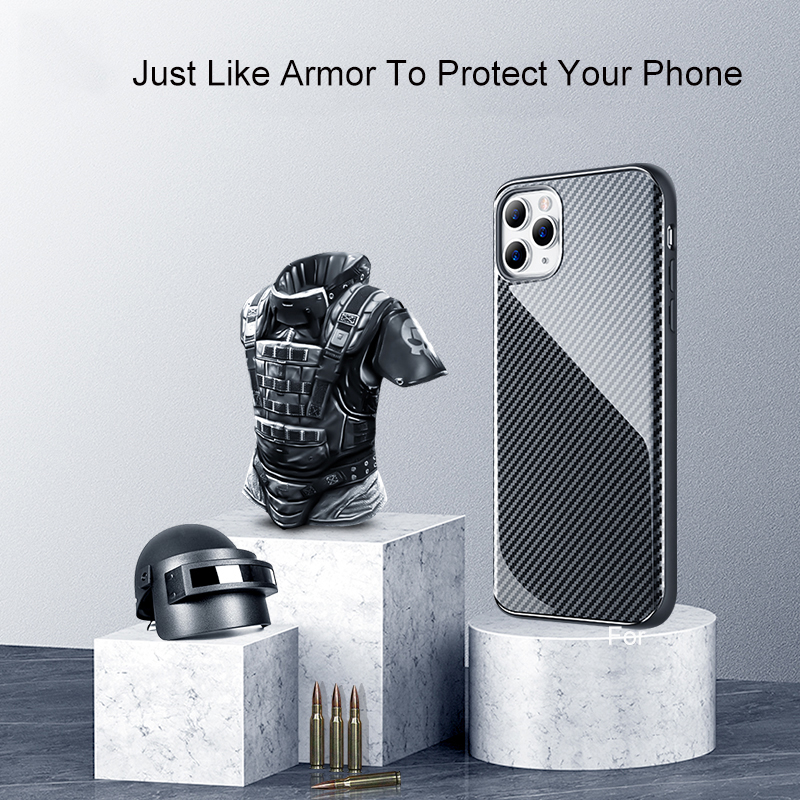 Ceramic carbon fiber mobile phone case