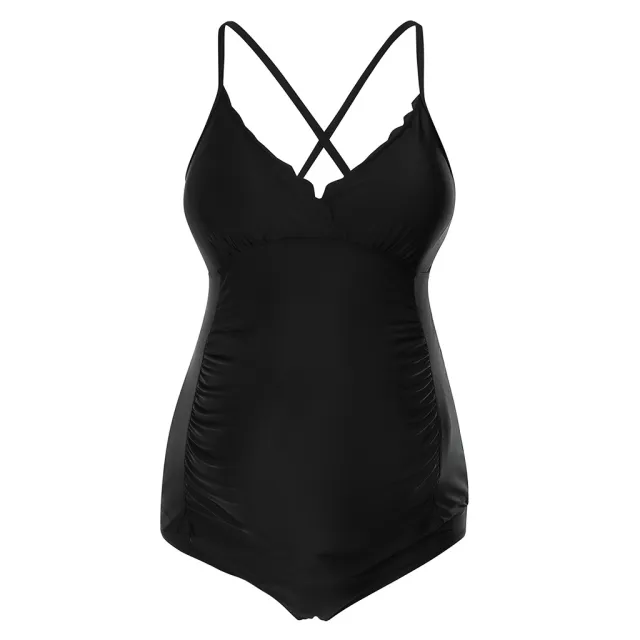 New pregnant women plus size bikini swimsuit Black - Shop at LoveMi
