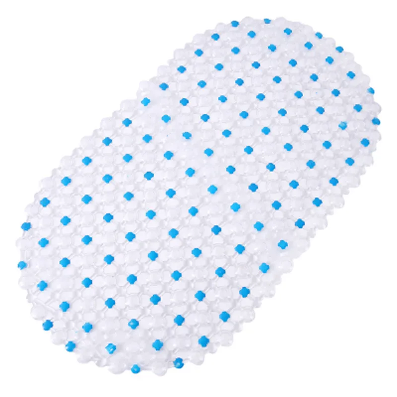 Transparent bathroom mat - Blue