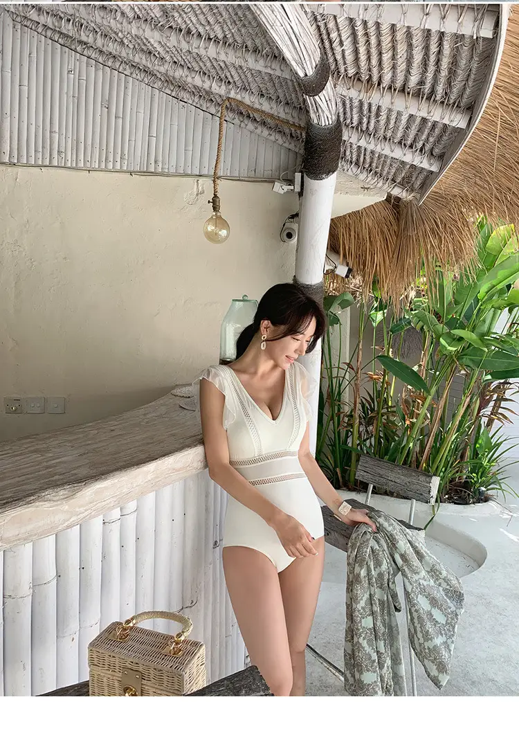 Korean one-piece swimsuit women