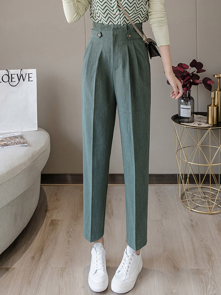 Title 3, Nine-point bud high waist suit pants – the perf...