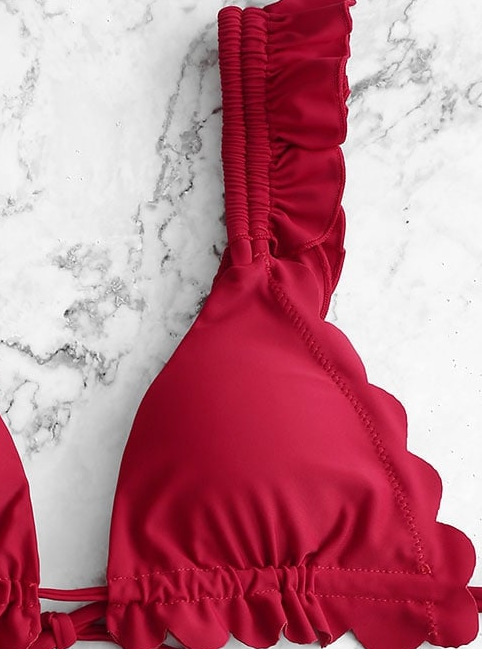 Lace triangle bag flash shoulder strap