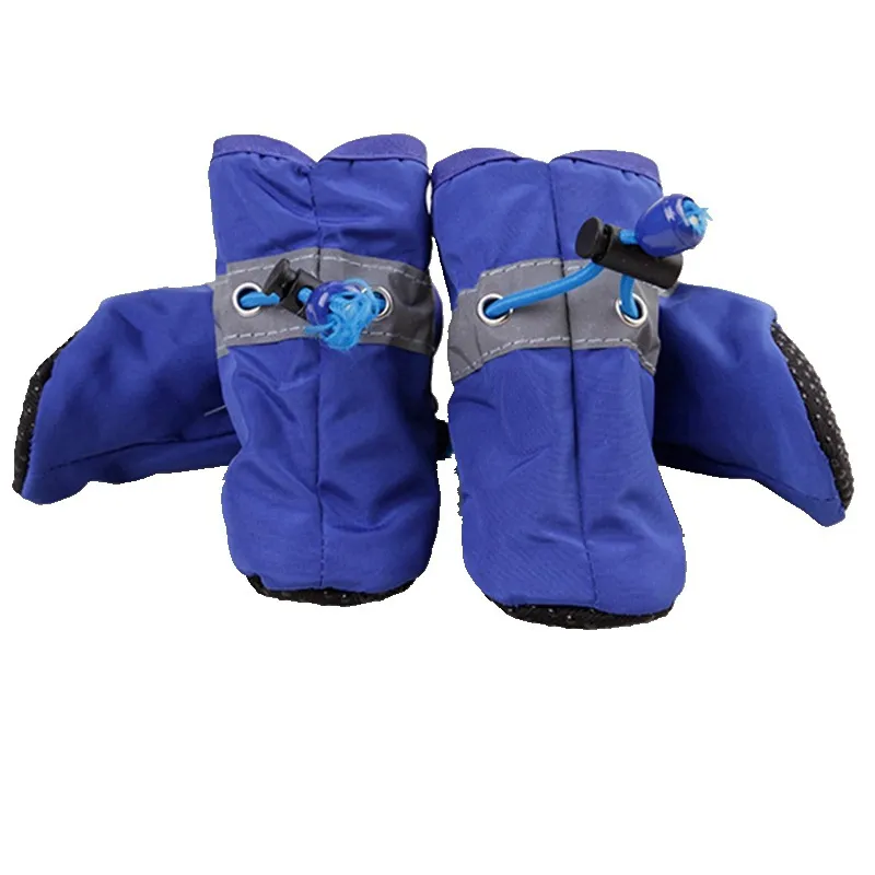 Pet soft bottom rain boots - Blue