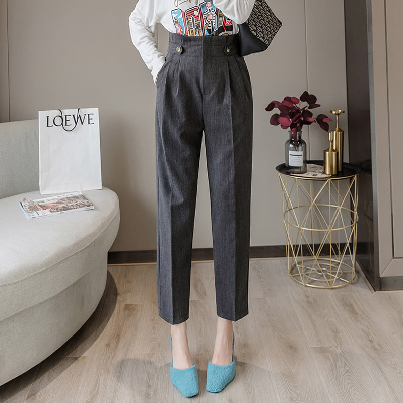 Title 5, Nine-point bud high waist suit pants – the perf...