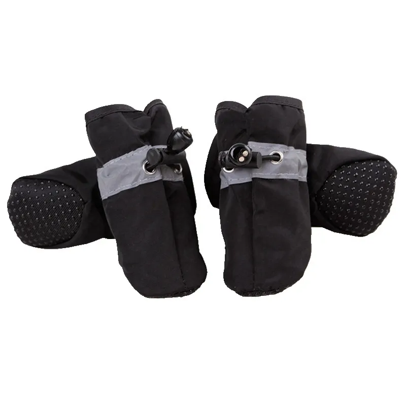 Pet soft bottom rain boots - Black