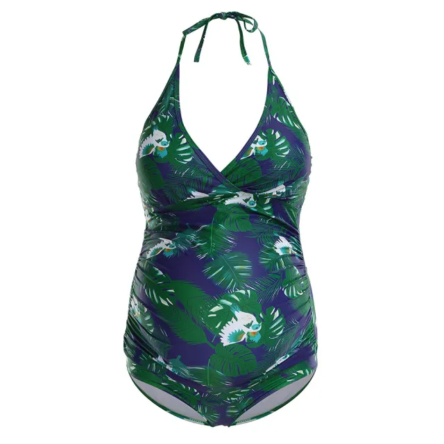Pregnant women's plus size bikini Green - Shop at LoveMi