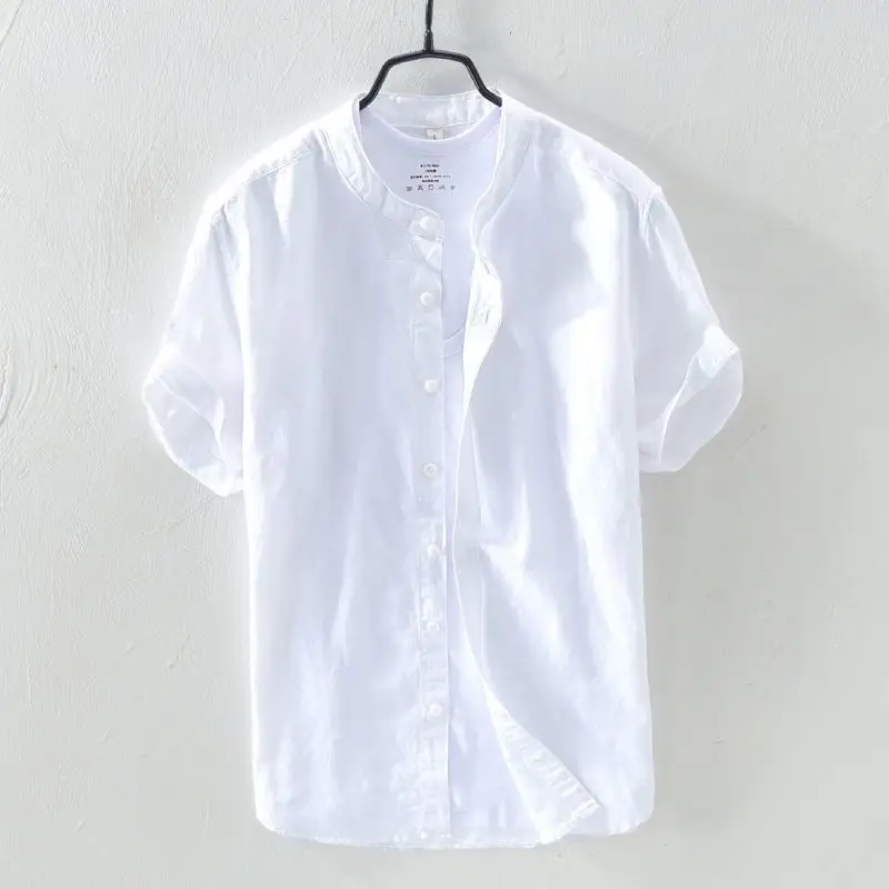Men's short sleeve cotton shirt