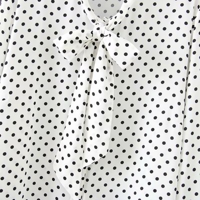 Wild wave dot tie shirt