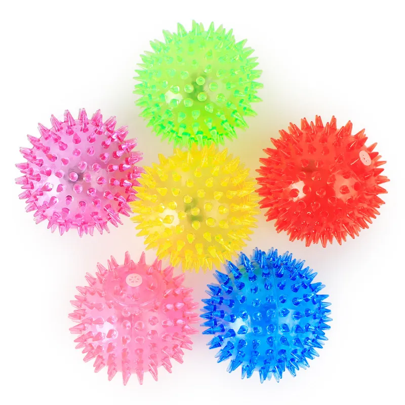 Pet sound flashing thorn ball - Random Color