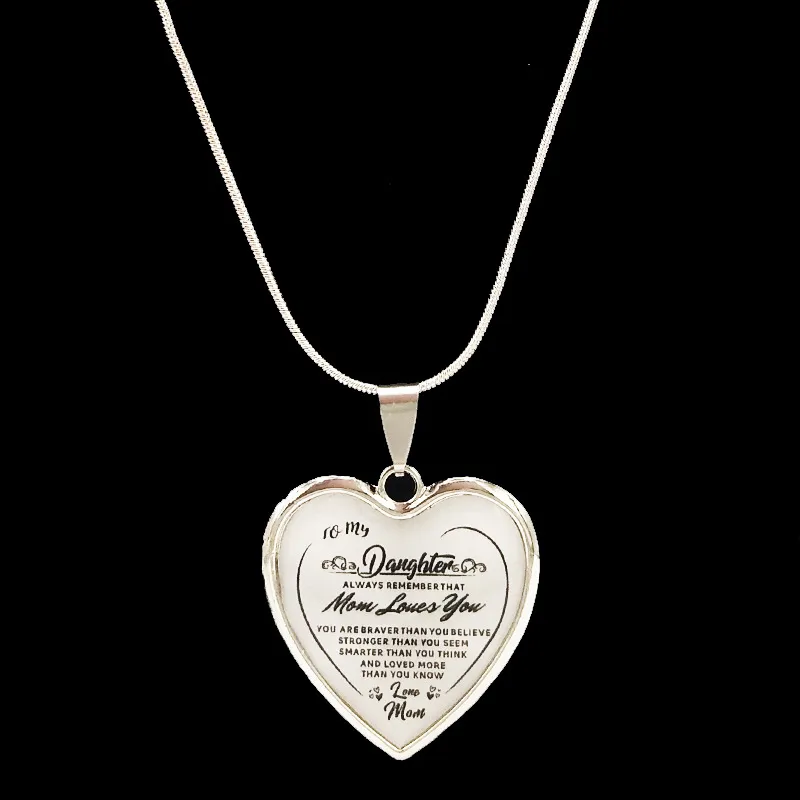 Heart Pendant Necklace - Silver