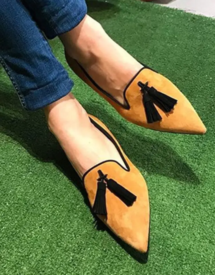 Women's shoes sandals flat tassel shoes