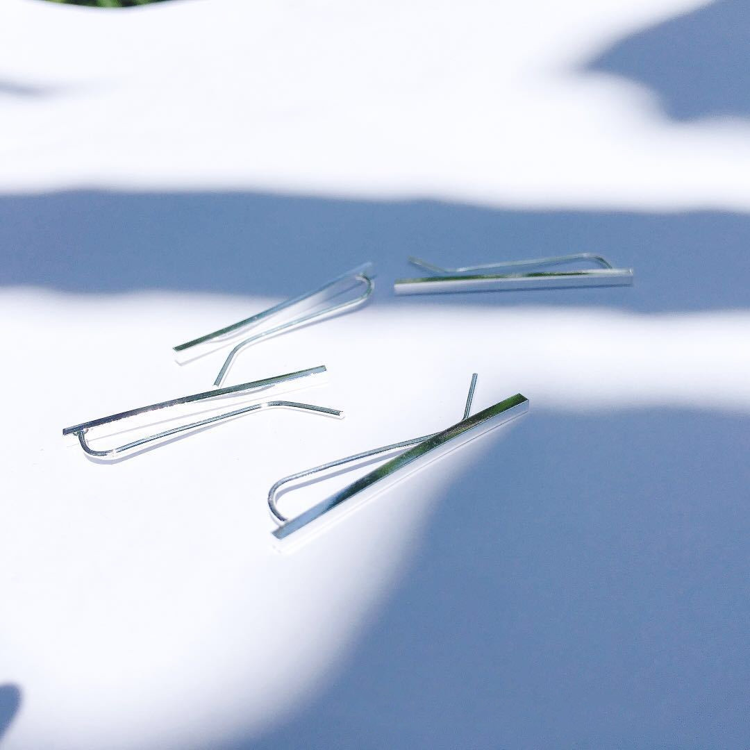 Ear Hook Simple Geometric Square Pillar Earrings