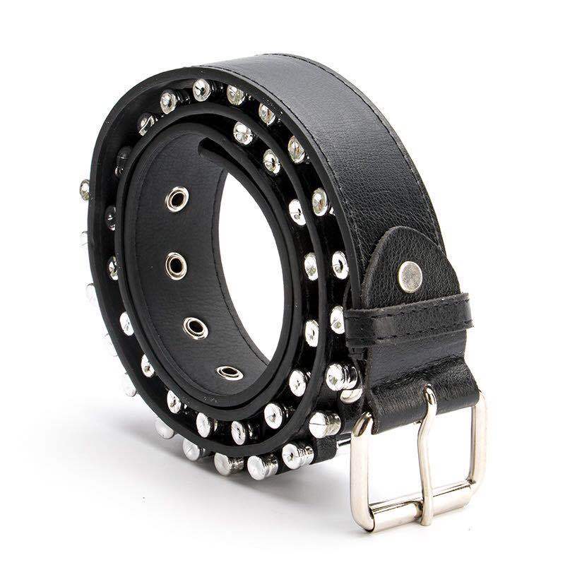 Bullet rivet personality belt