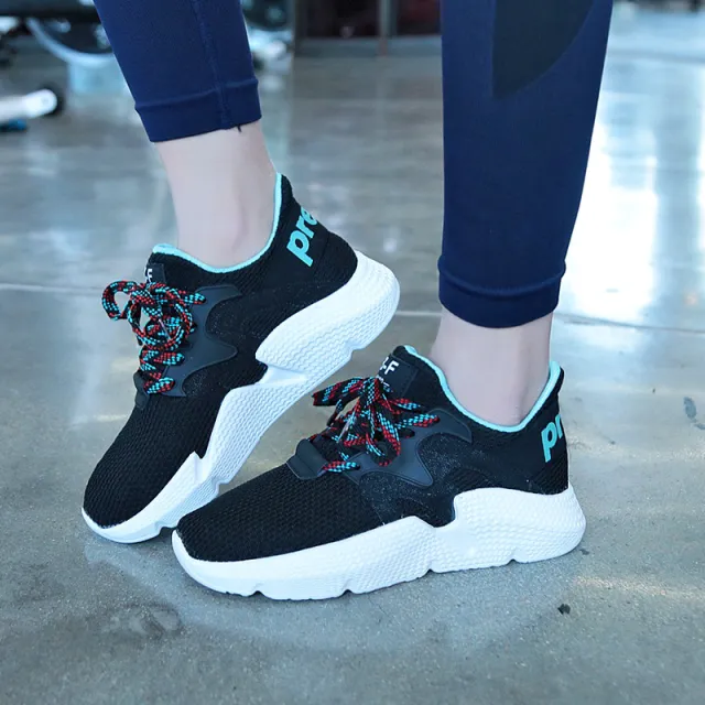 Mesh breathable couple sneakers Black - Shop at LoveMi
