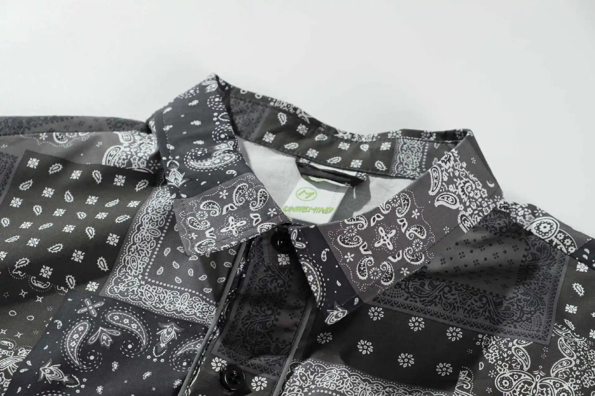 Ethnic printed short sleeve shirt