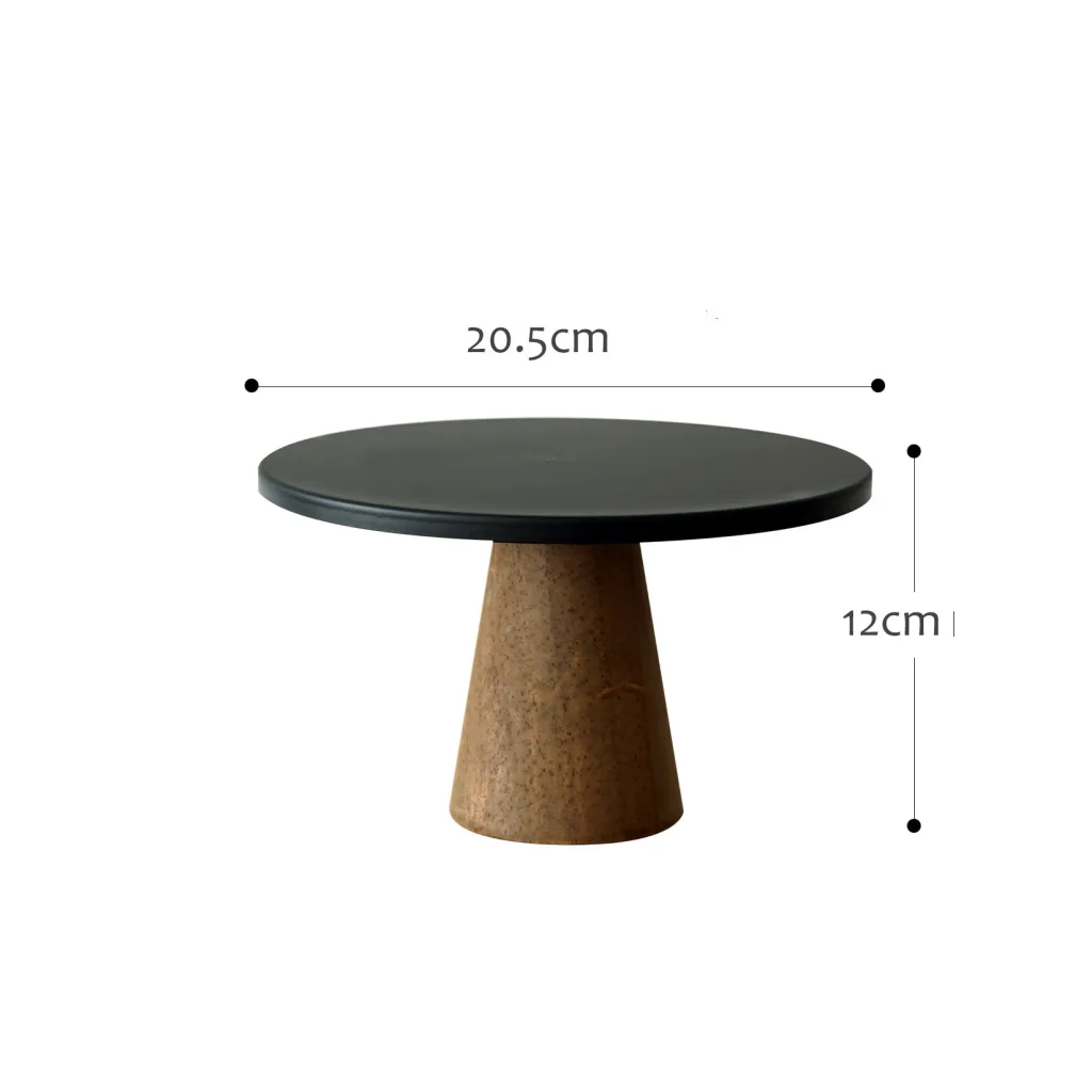 High Stand Contemporary Wooden Tray - Coffe Flat
