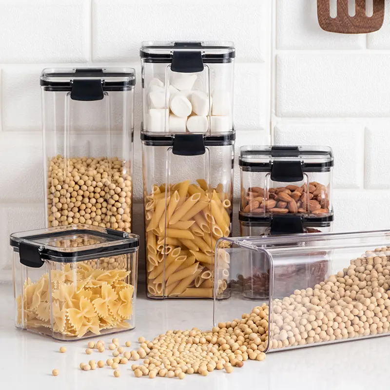 Transparent Grain Box with Lid