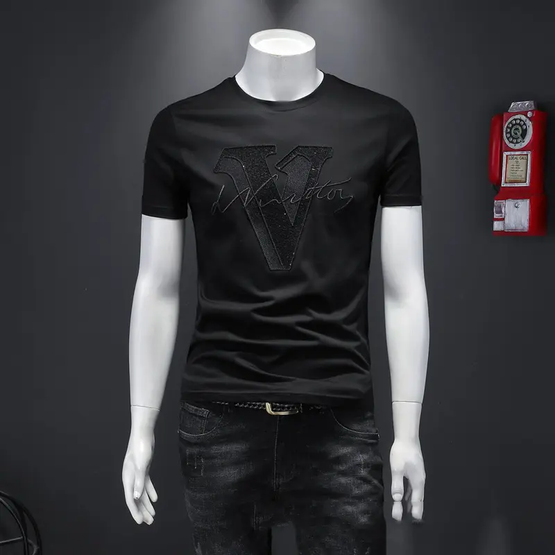 Summer mercerized cotton short sleeve