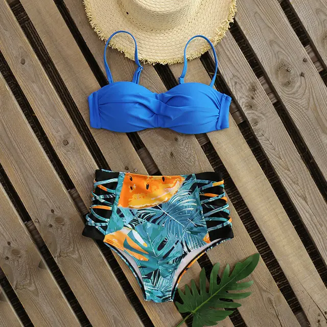 Sexy Print Bikini Female Swimsuit
