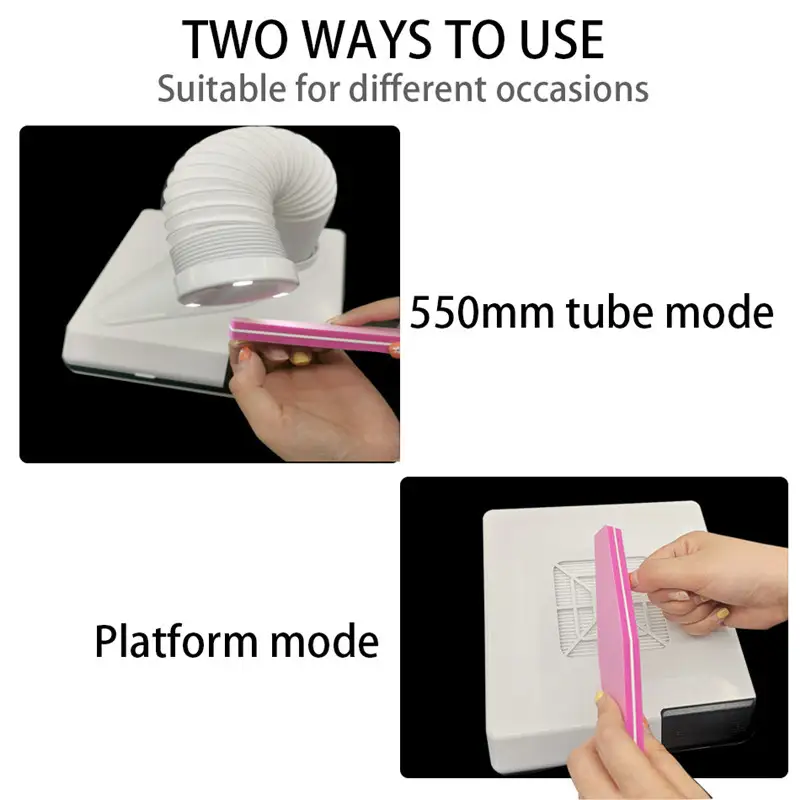 Filter single fan nail dust machine