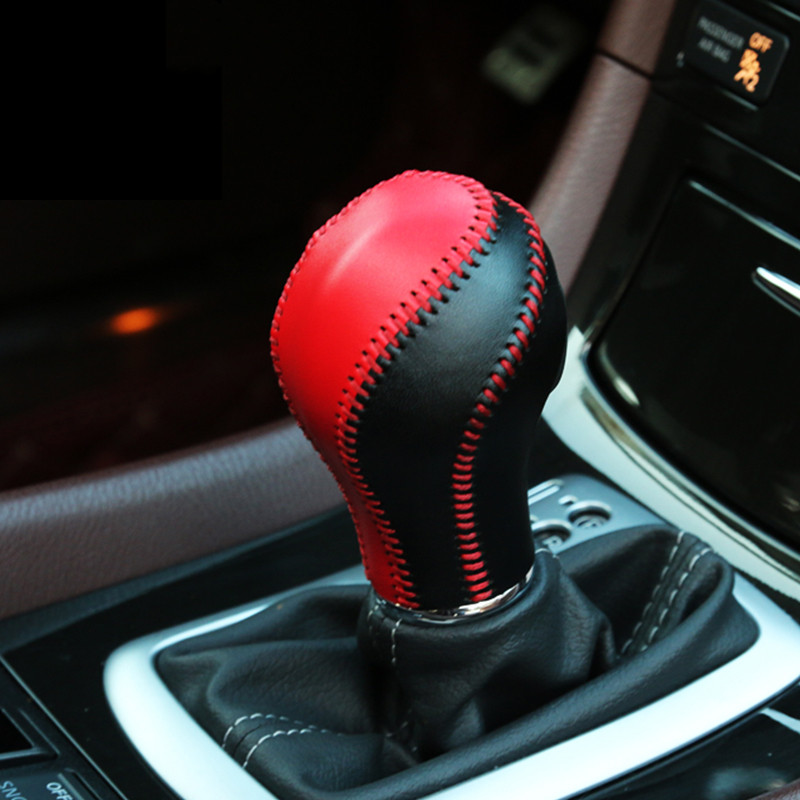 Leather gearshift cover