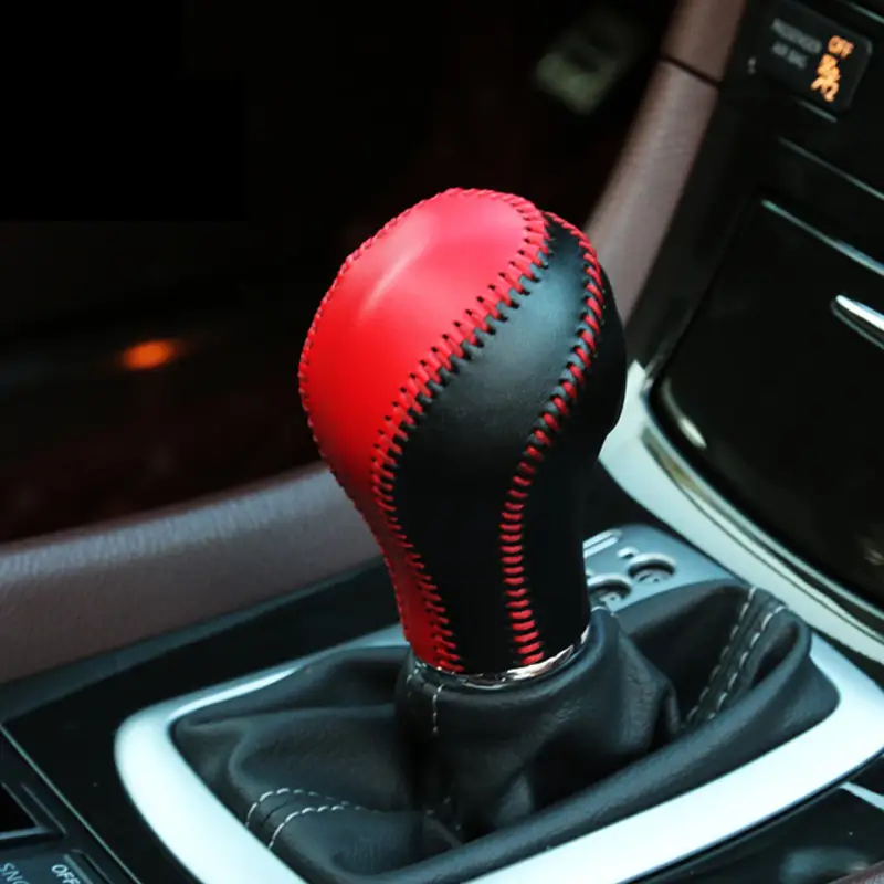 Leather gearshift cover