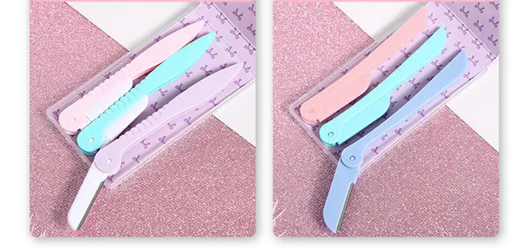 Portable foldable eyebrow trimmer