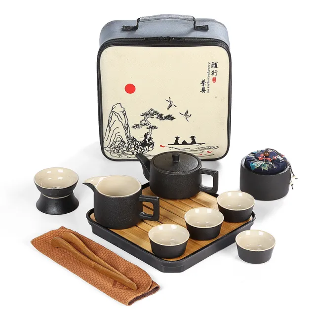 Japanese black pottery tea set 1 Style - Shop at LoveMi