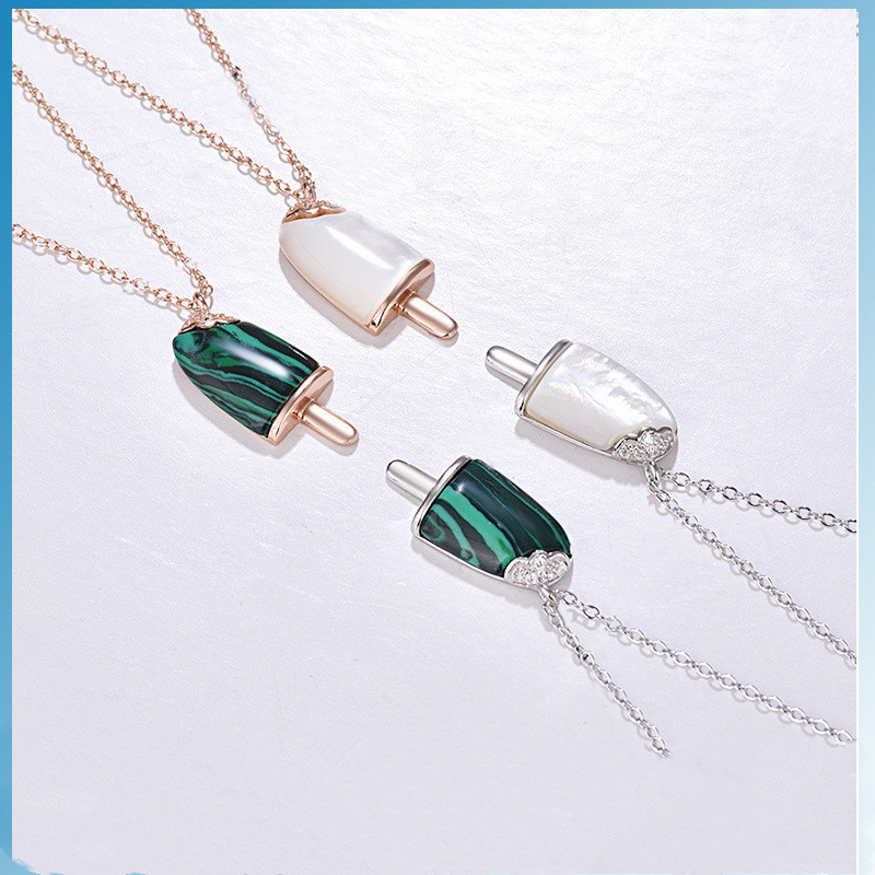 Ice Cream Shell Ice Cream Fritillary Necklace