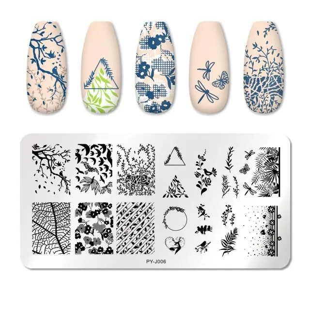 Manicure stainless steel printing plate Style03 - Shop at LoveMi