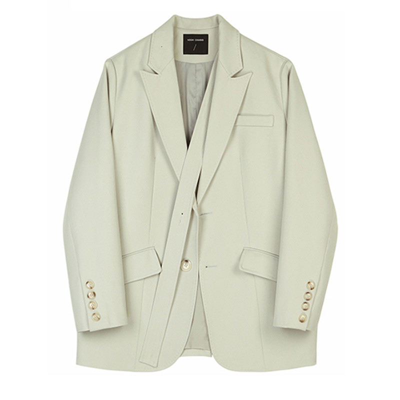 Women's solid color niche suit jacket