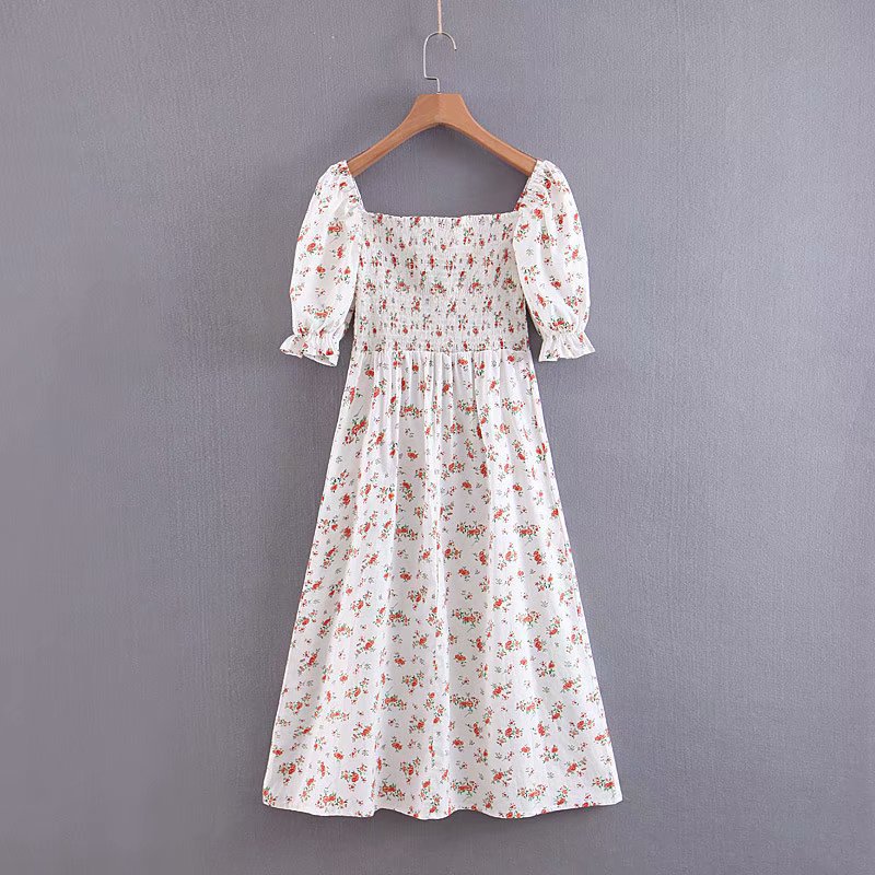 Sexy slit slim dress