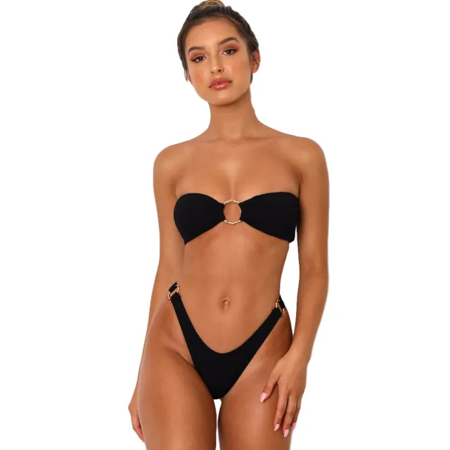 bikini with back buckle Black - Shop at LoveMi