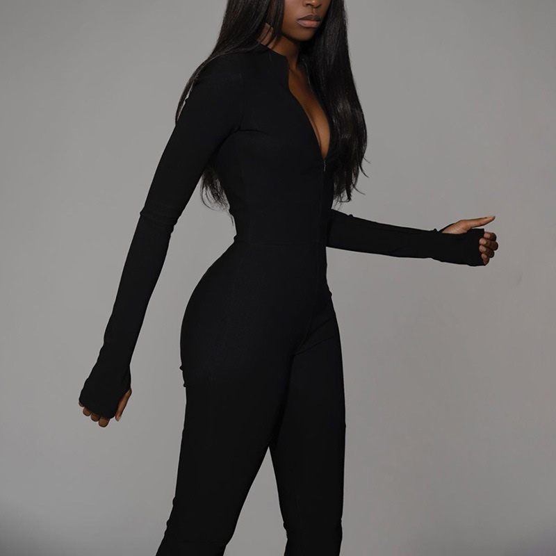 Title 3, High-waisted zipper jumpsuit