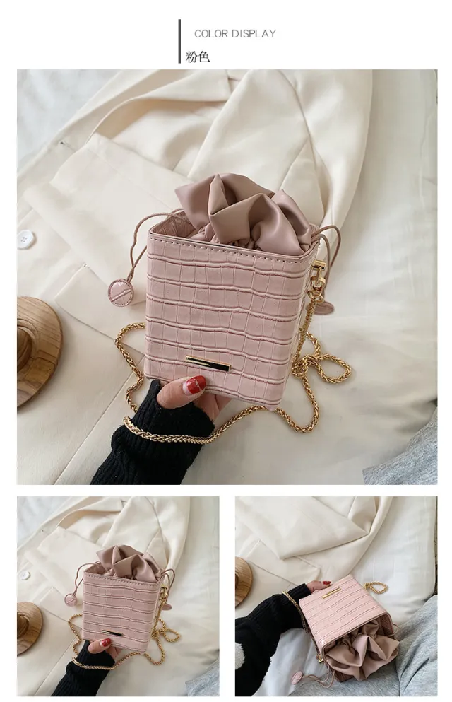 Shoulder chain bag Pink - Shop at LoveMi