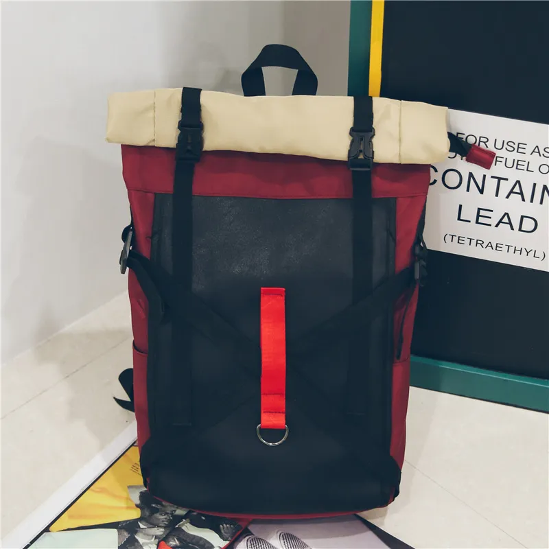Large size backpack for lovers - Red