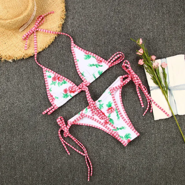 Bandage print bikini White - Shop at LoveMi