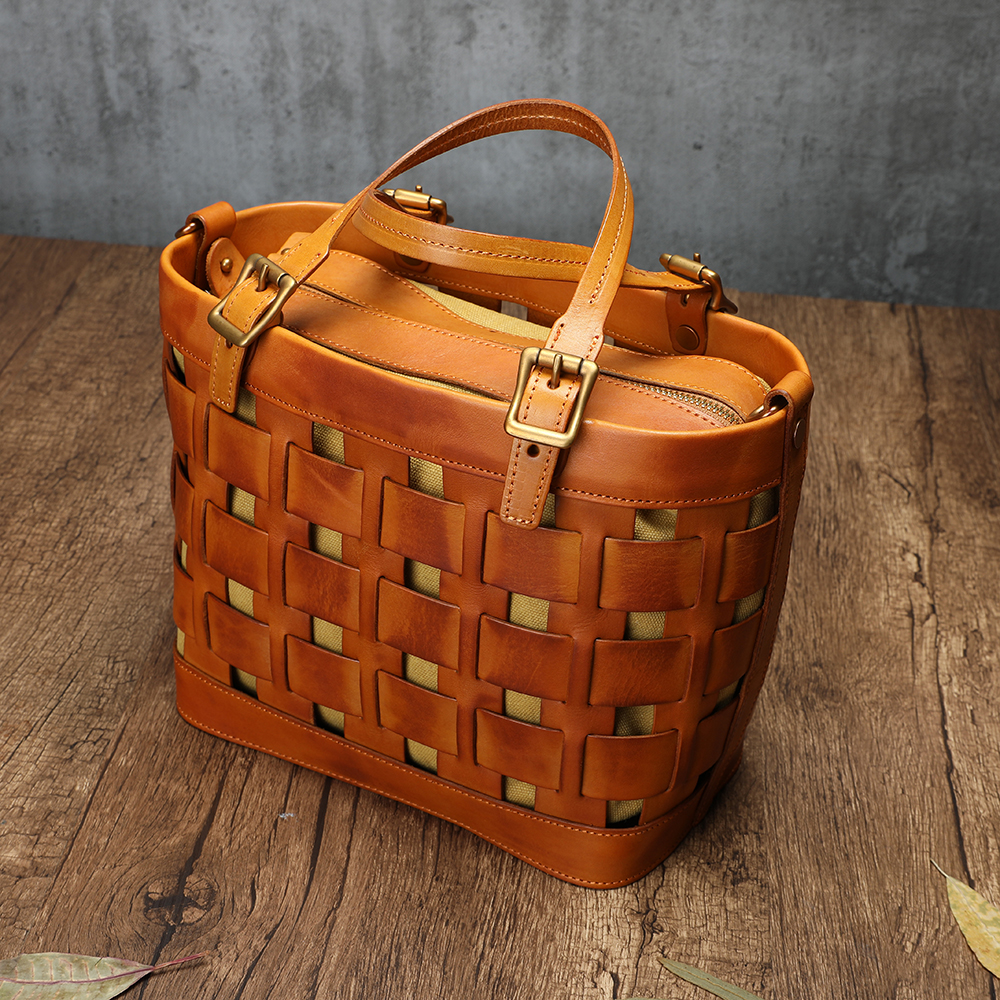 Cowhide handbag women's shoulder messenger bag