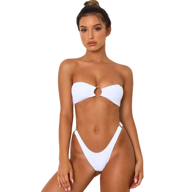 bikini with back buckle White - Shop at LoveMi