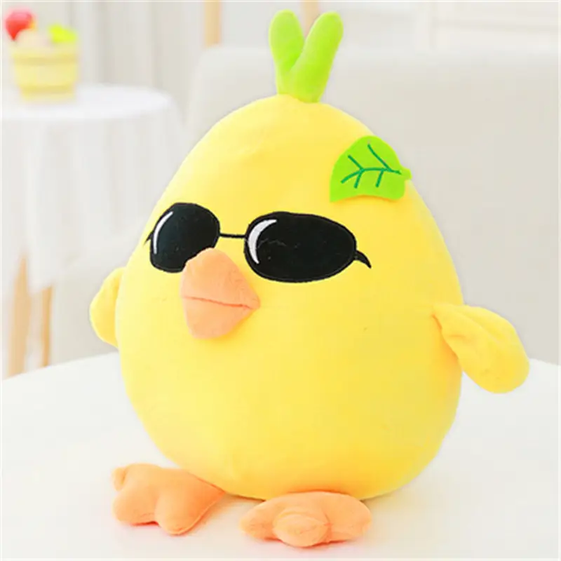 Small grass chicken plush toy