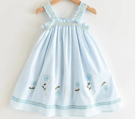 Girls' cute doll suspender skirt