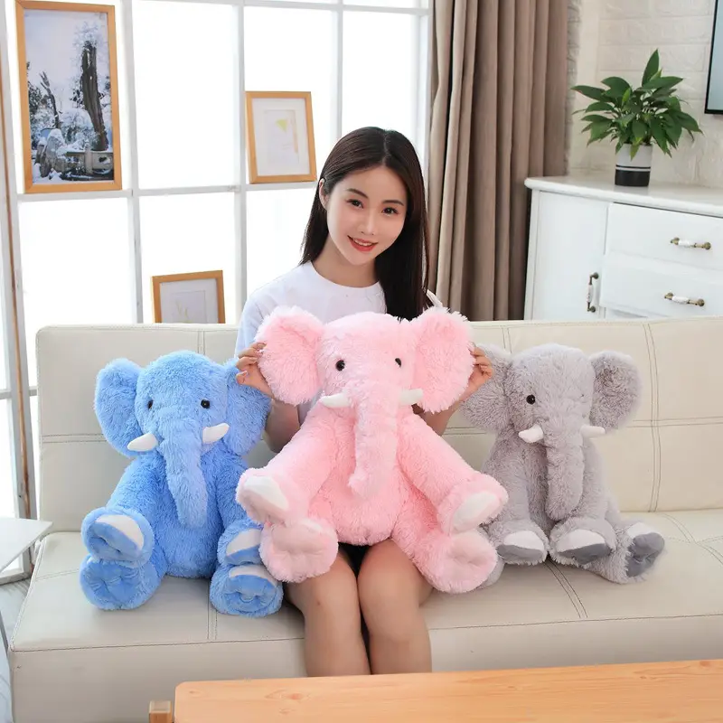 Children's Elephant Pillow Plush Toy Multicolor