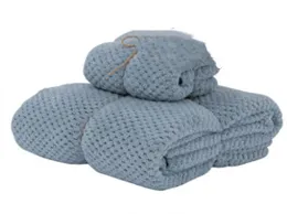 Large Pineapple Towel - Blue Grey