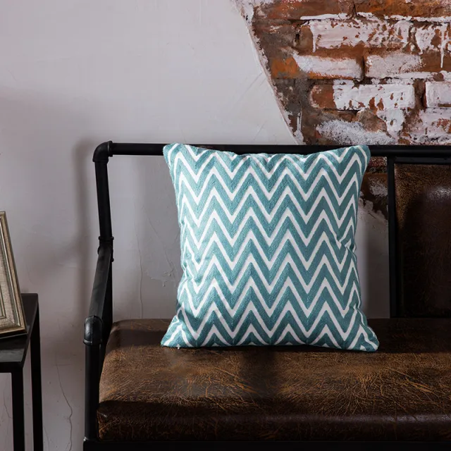 Modern geometric office pillow cushion Wave - Shop at LoveMi