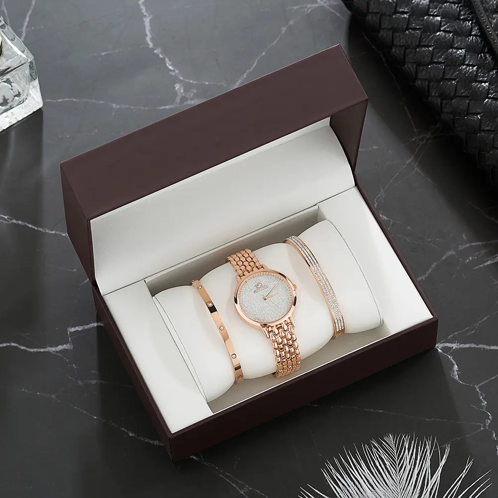 Luxury Watch Set Women's Gold