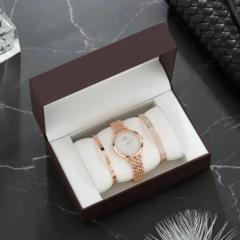 Luxury Watch Set Women's Gold