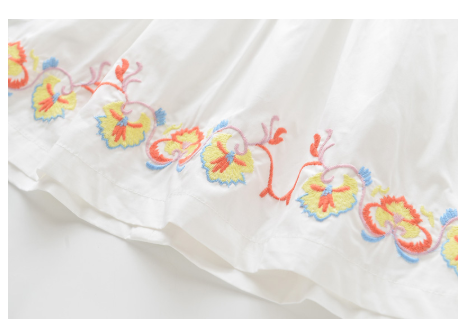 Girl's belted round-neck sleeveless dress